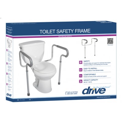 Toilet Safety Frame with Padded Arms - Drive